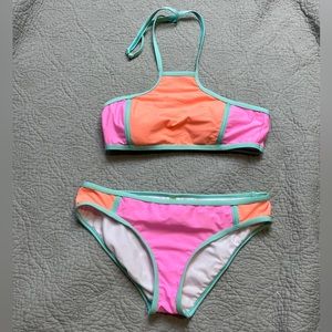 Gianni Bini Color Block Bikini Set